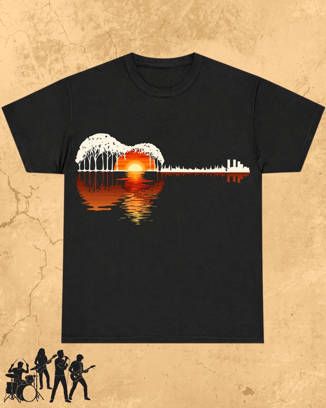 Guitar Relaxation Music Cotton T-Shirt