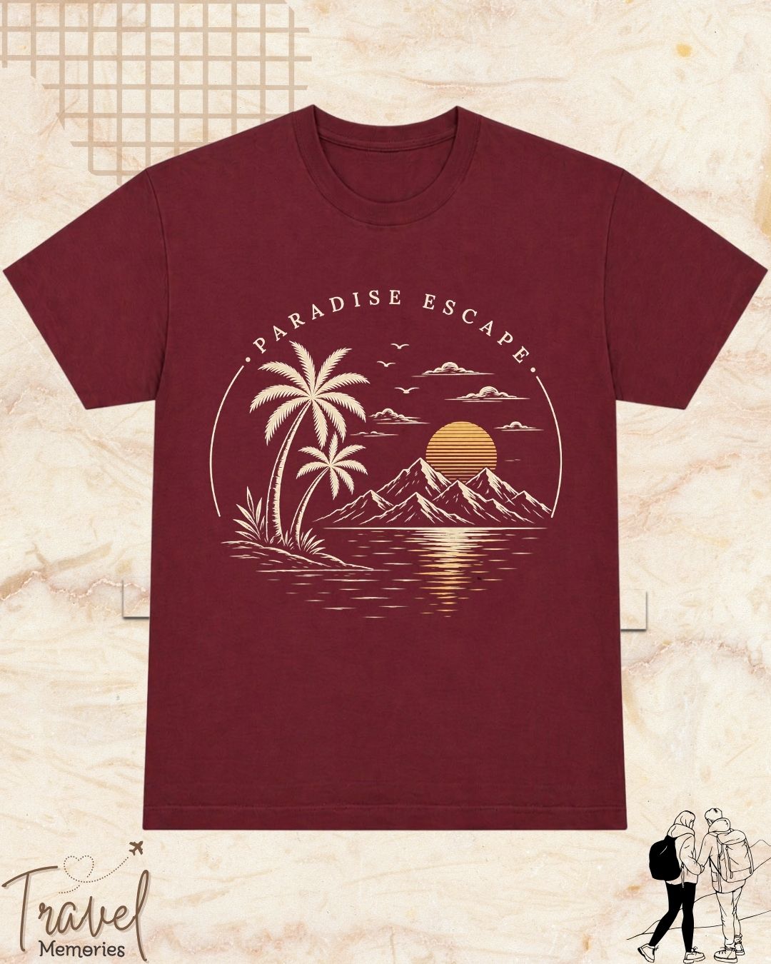 Scenic Route Vintage Adventure Cotton Tshirt