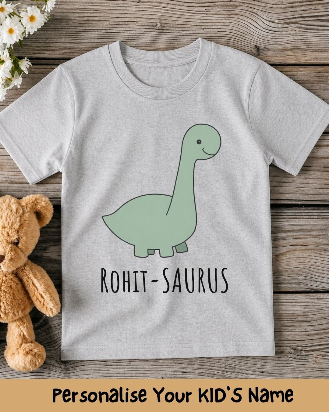 Dinosaur Custom Kid's Cotton Tee