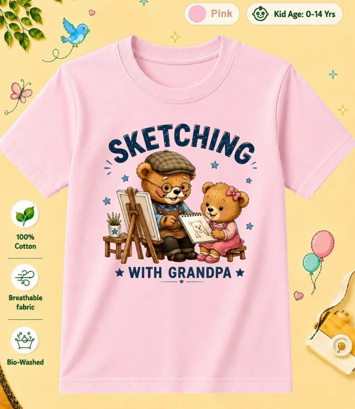Grandpa & Grandma's Precious kids Cotton Tee