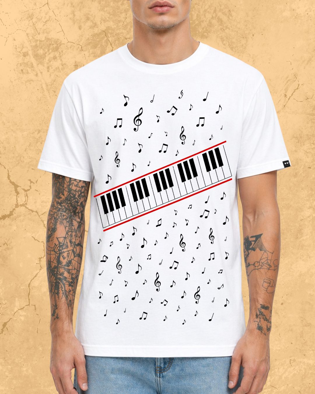 White Michael Jackson Cotton Tee