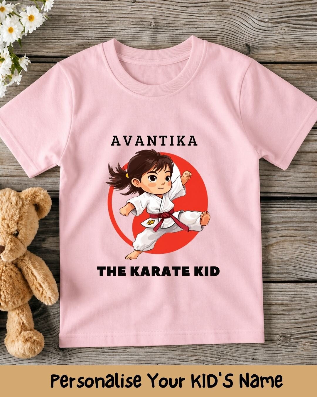 Karate & Pirate Theme Custom Kid Cotton Tee