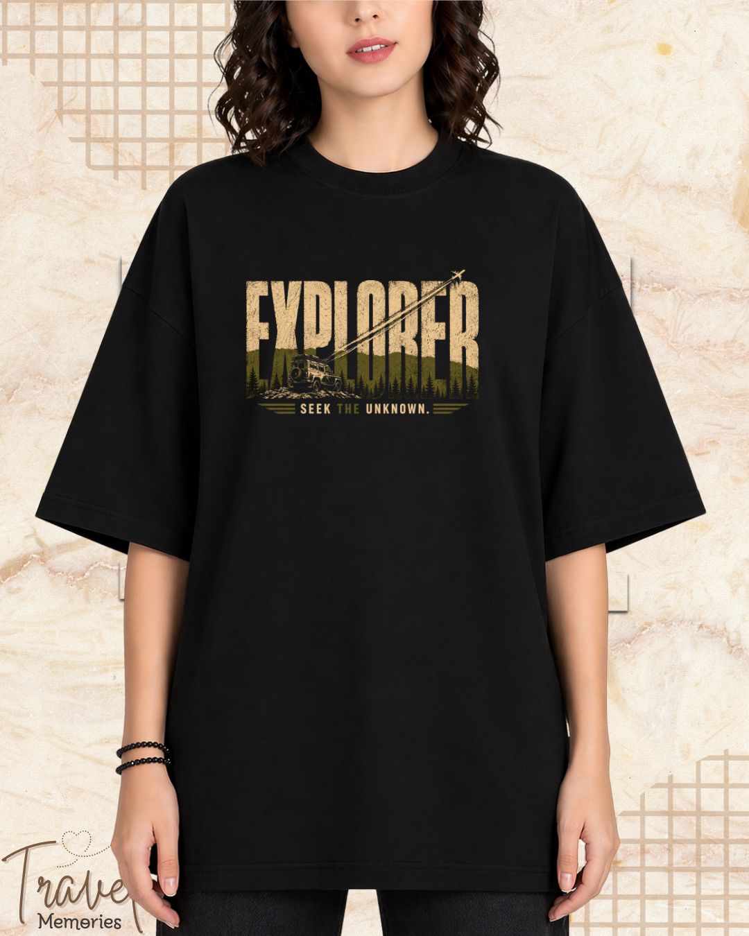 Vintage Travel Vibes Cotton Tshirt