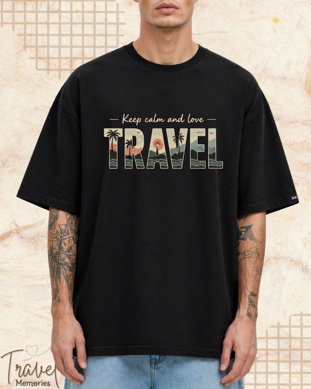 WanderScape Travel Cotton Tshirt