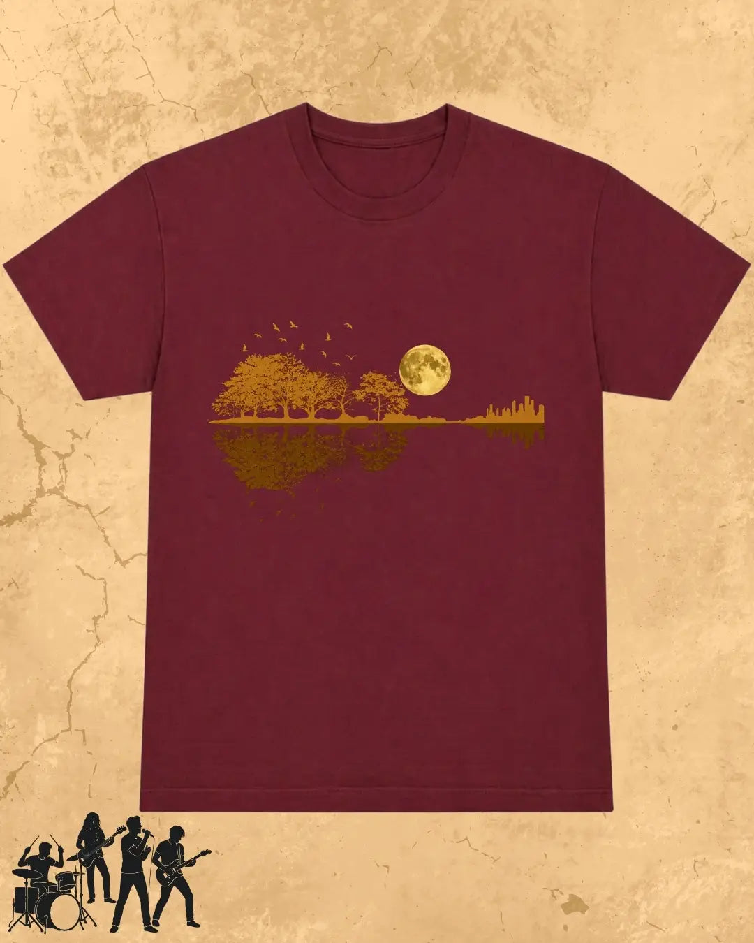 Guitar Relaxation Music Cotton T-Shirt