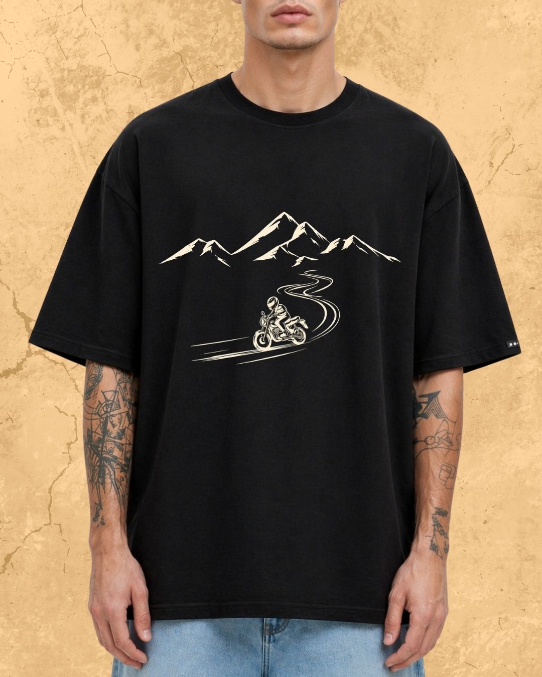 Minimalist Wanderline Travel Cotton Tshirt