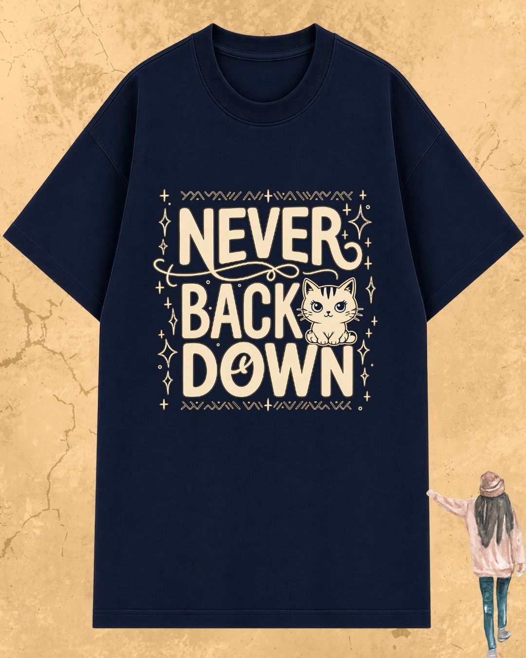 Cool Meow Girl Vibes Cotton Tee