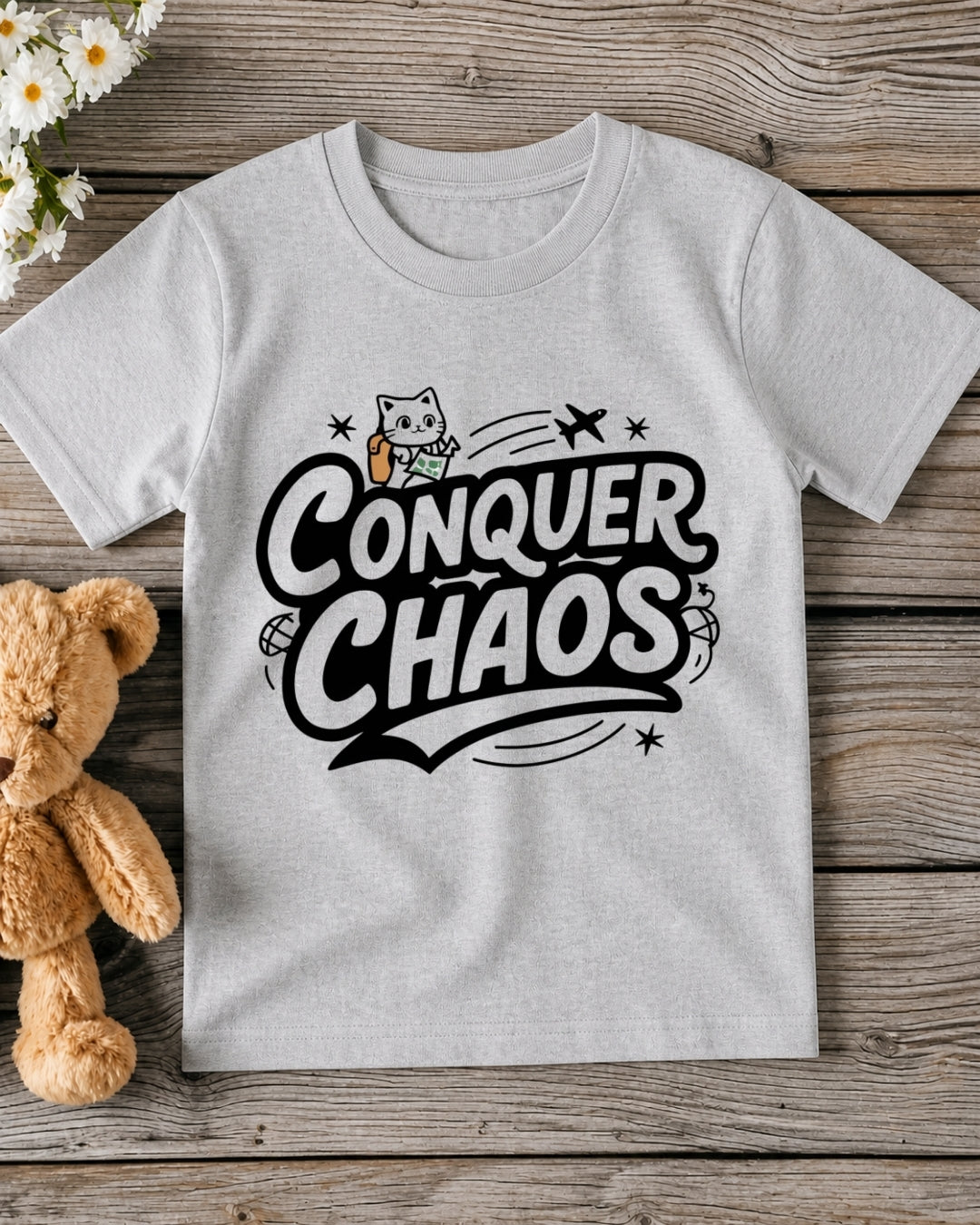Conquer Chaos kid Cotton Tshirt