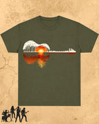 Guitar Relaxation Music Cotton T-Shirt