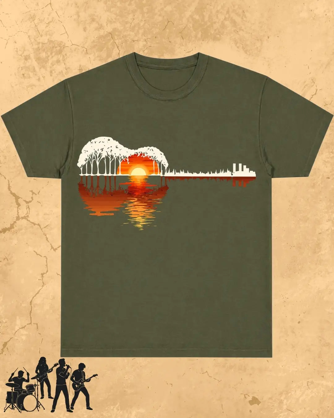 Guitar Relaxation Music Cotton T-Shirt
