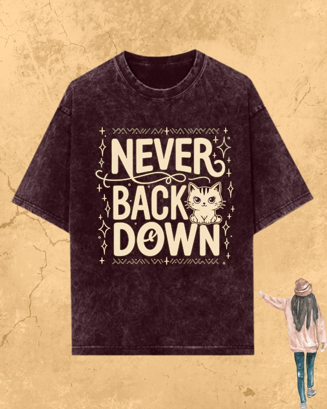 Cool Meow Girl Vibes Cotton Tee