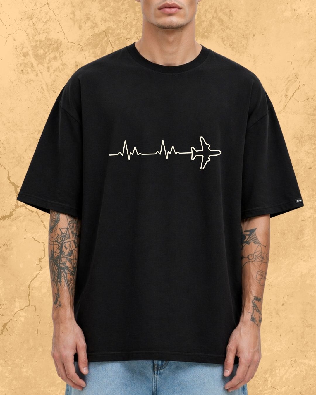 Minimalist Wanderline Travel Cotton Tshirt