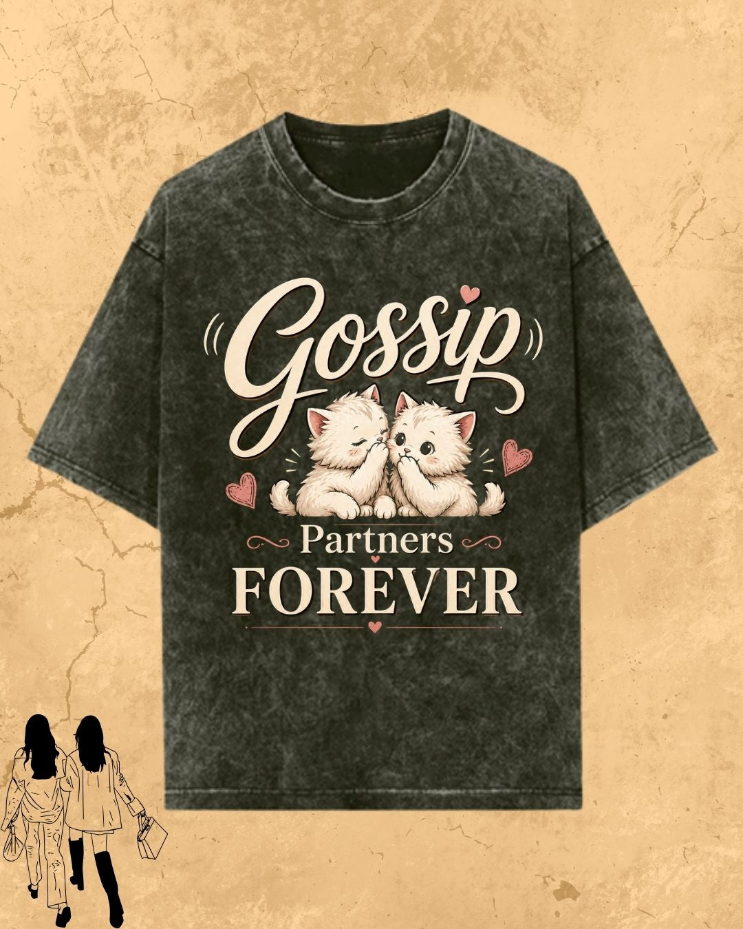 Meow Besties Cotton Tshirt