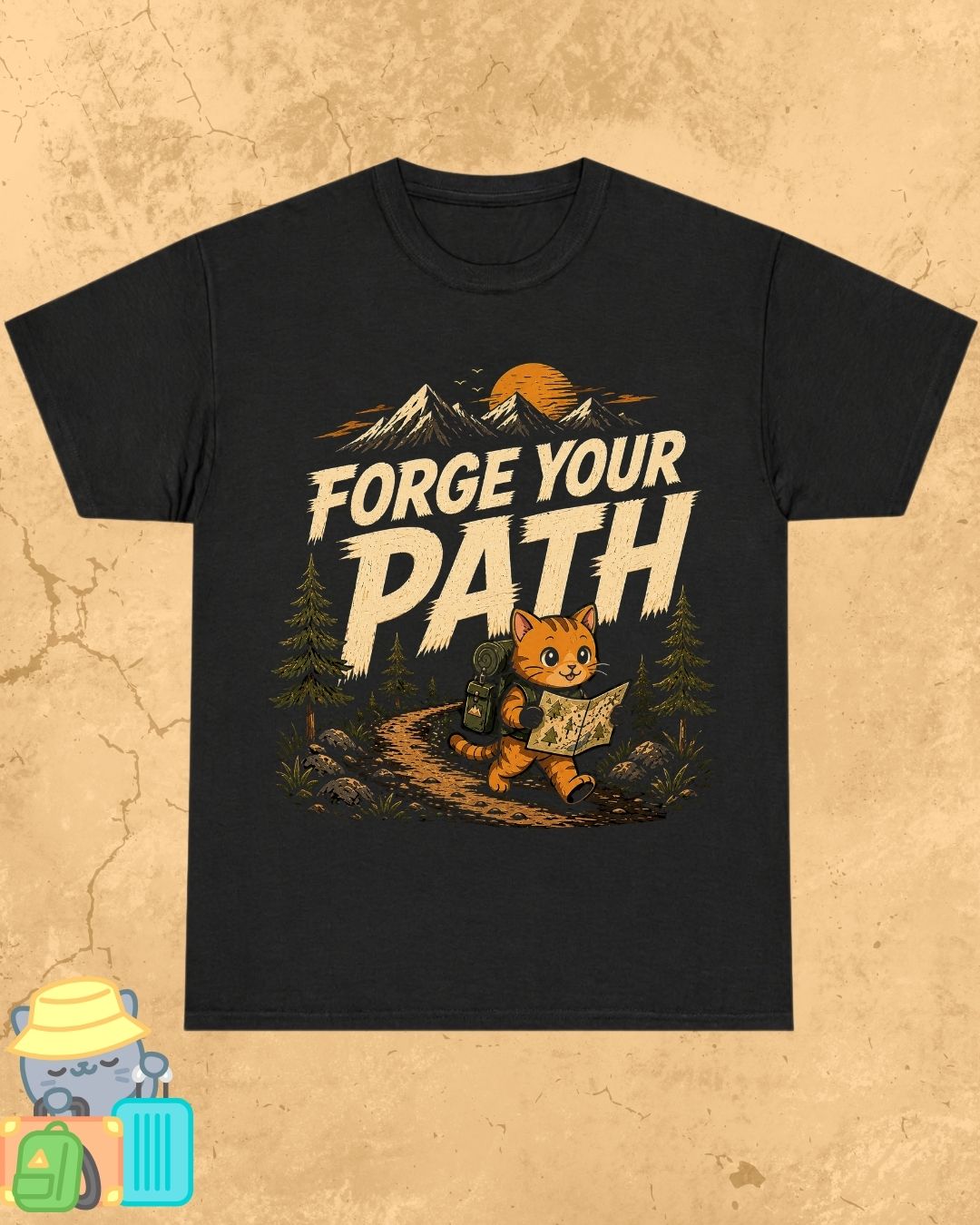 Meow Travel Mode Cotton Tshirt