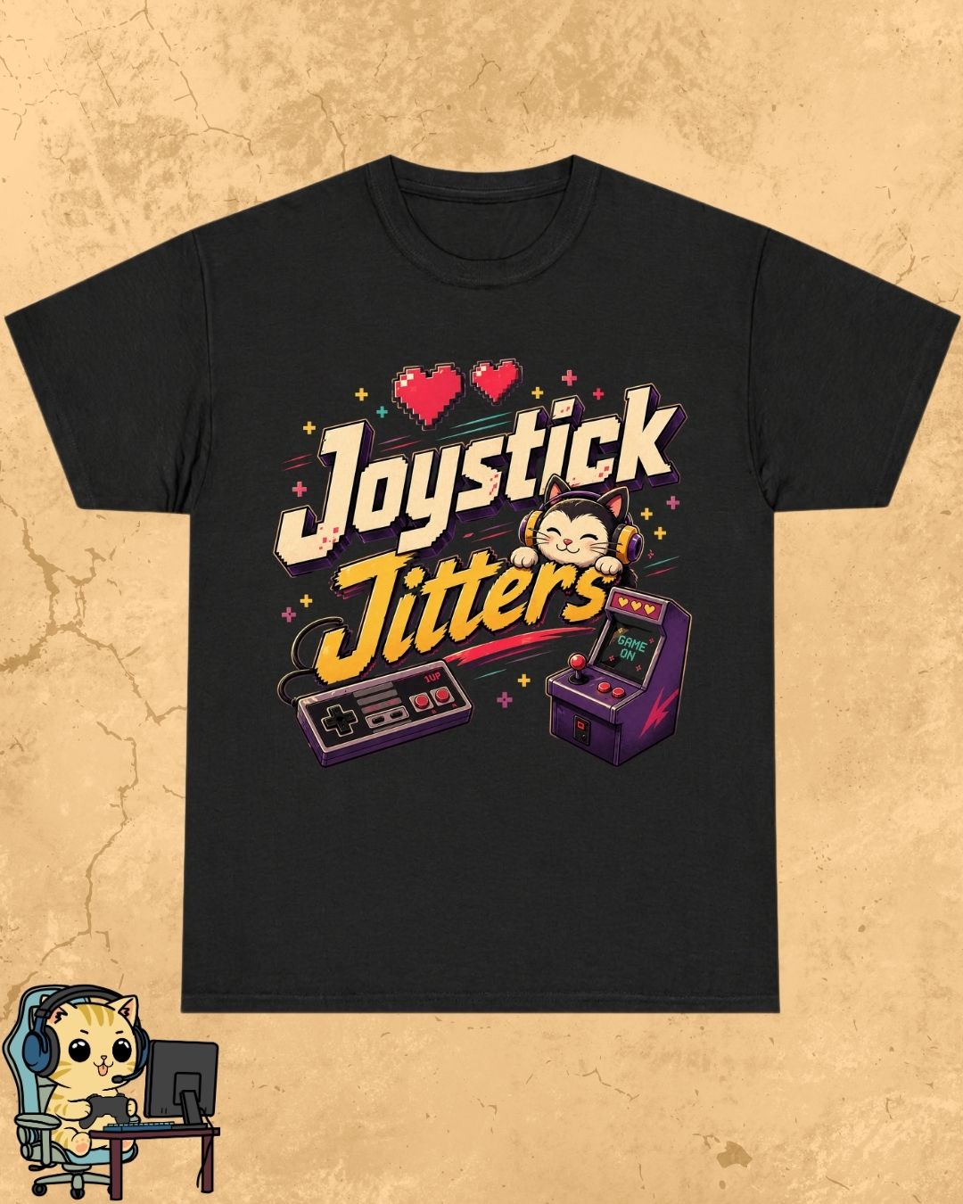 Purrfect Gamer Cotton Tshirt