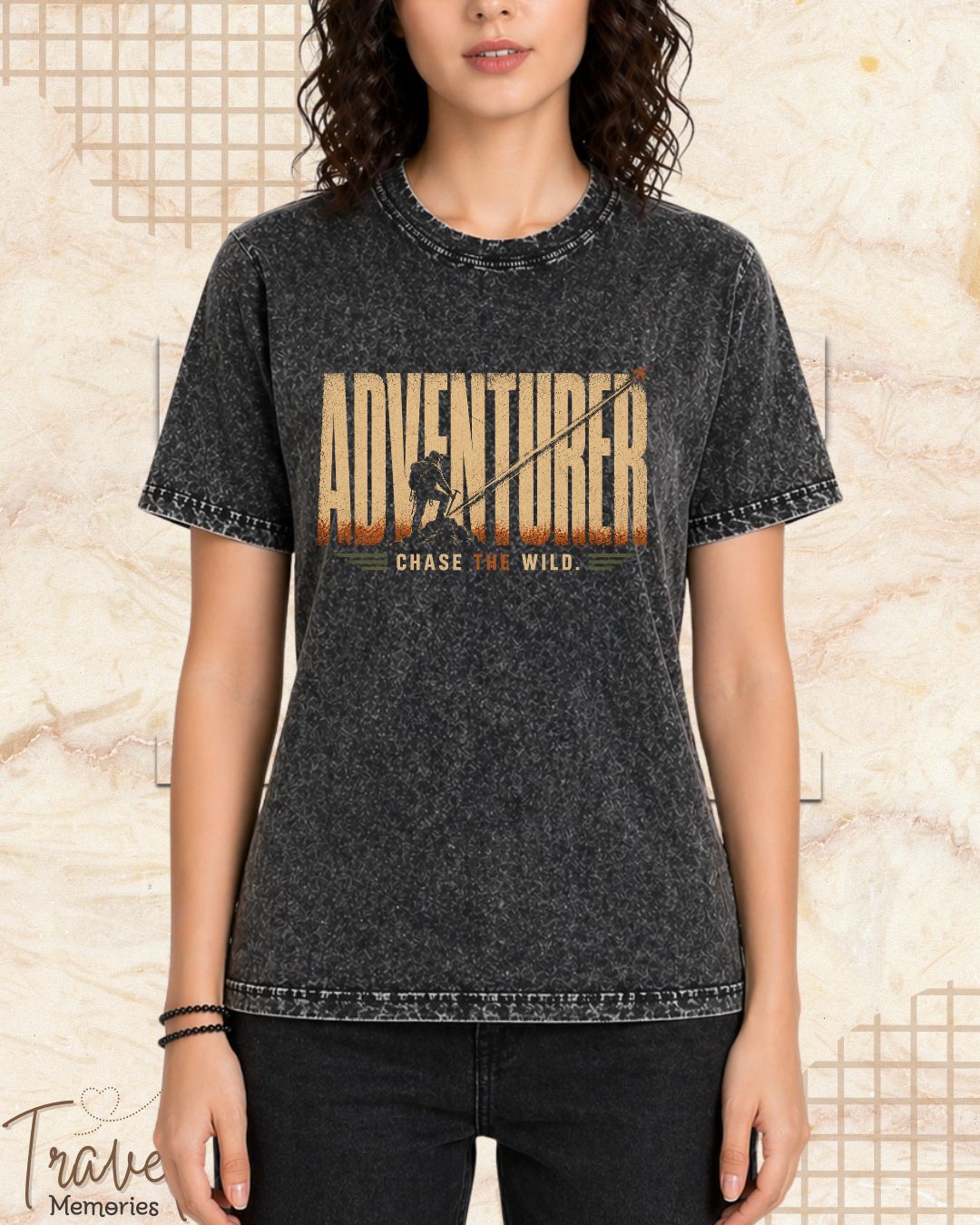 Vintage Travel Vibes Cotton Tshirt