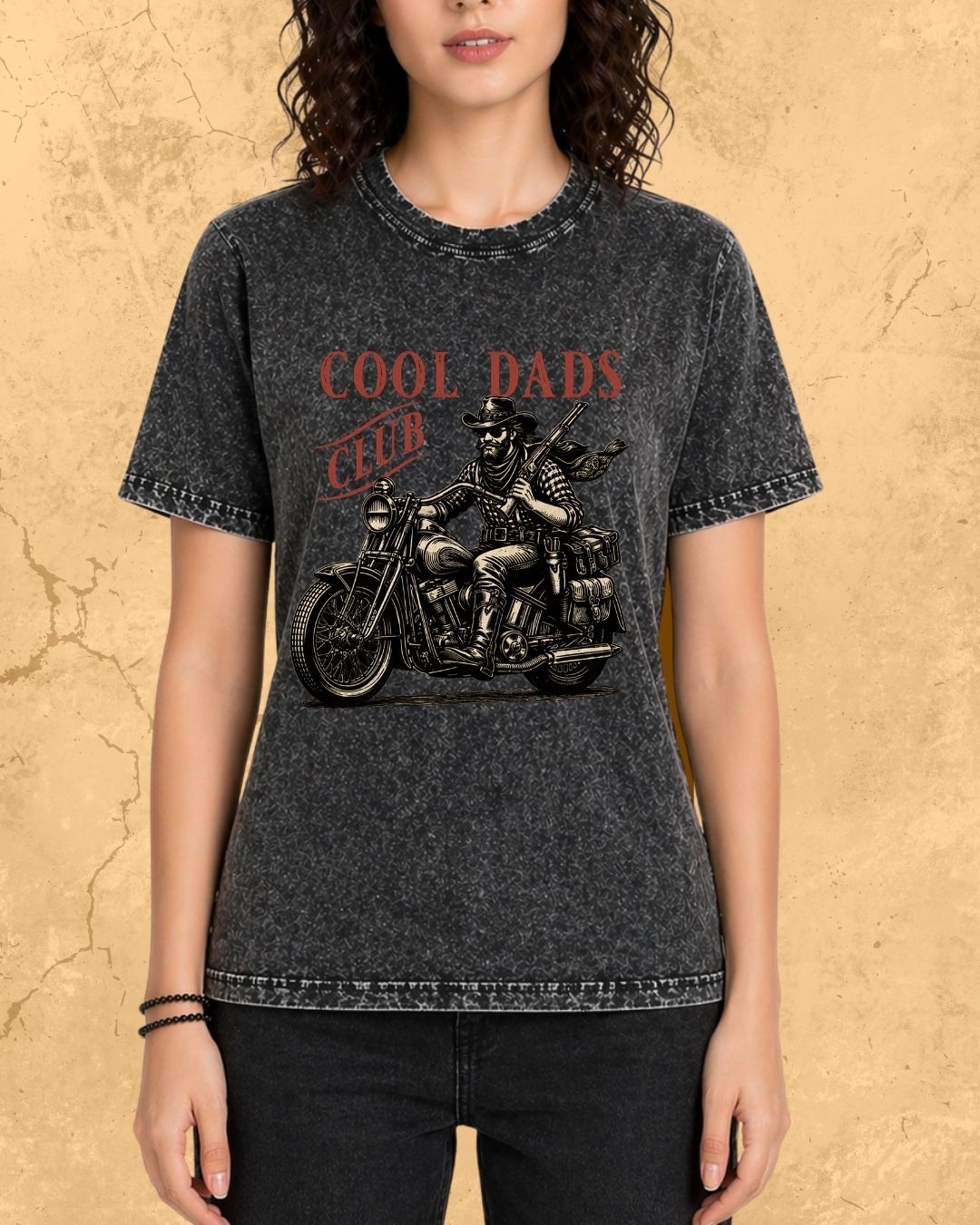 Vintage Cool Dad's Motorcycle Cotton Tshirt