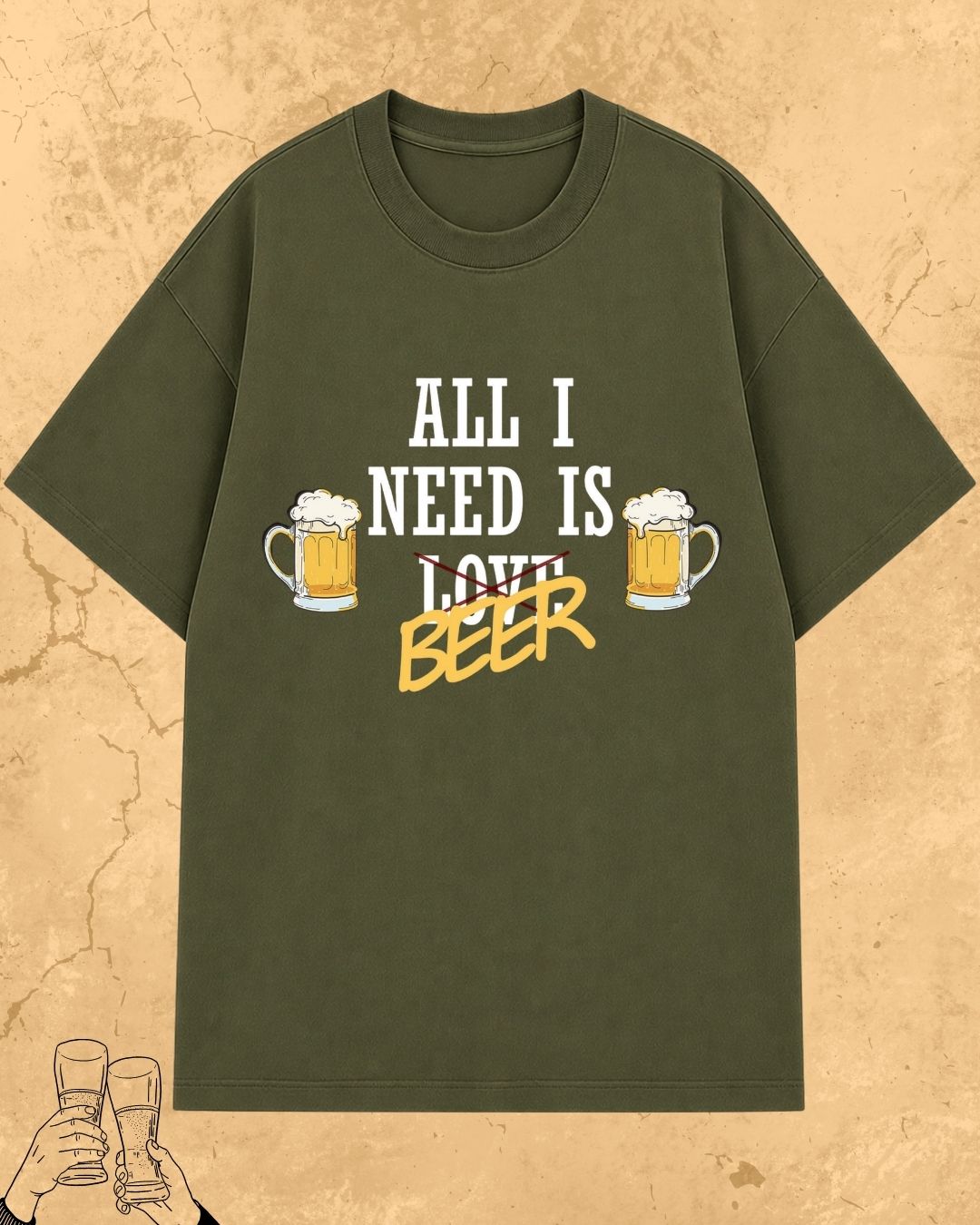 Beer Over Love Cotton Tshirt