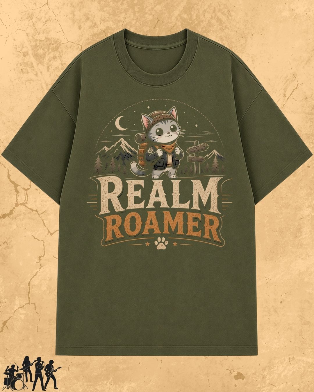 Meow Travel Mode Cotton Tshirt