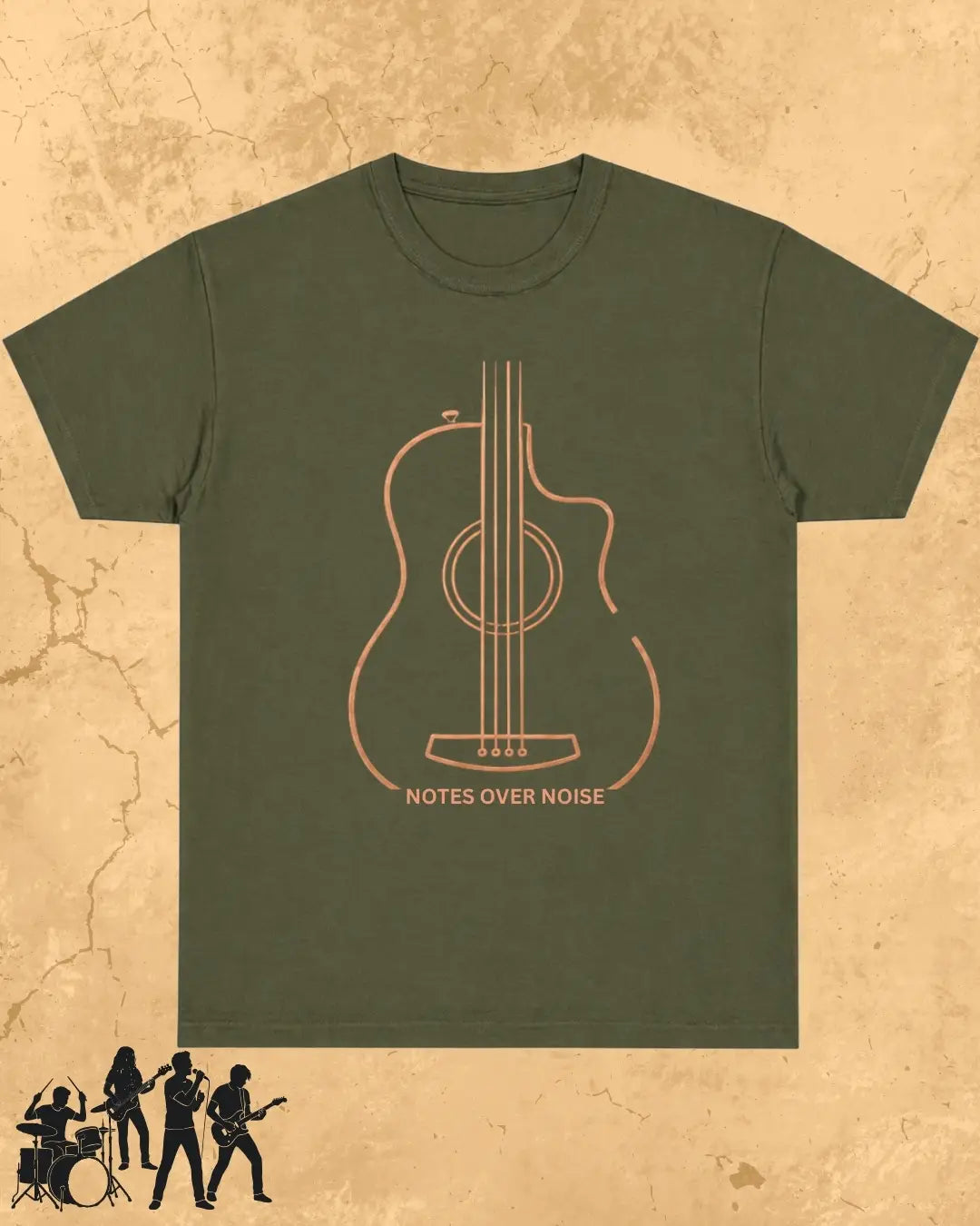 Guitar Music Cotton T-Shirt