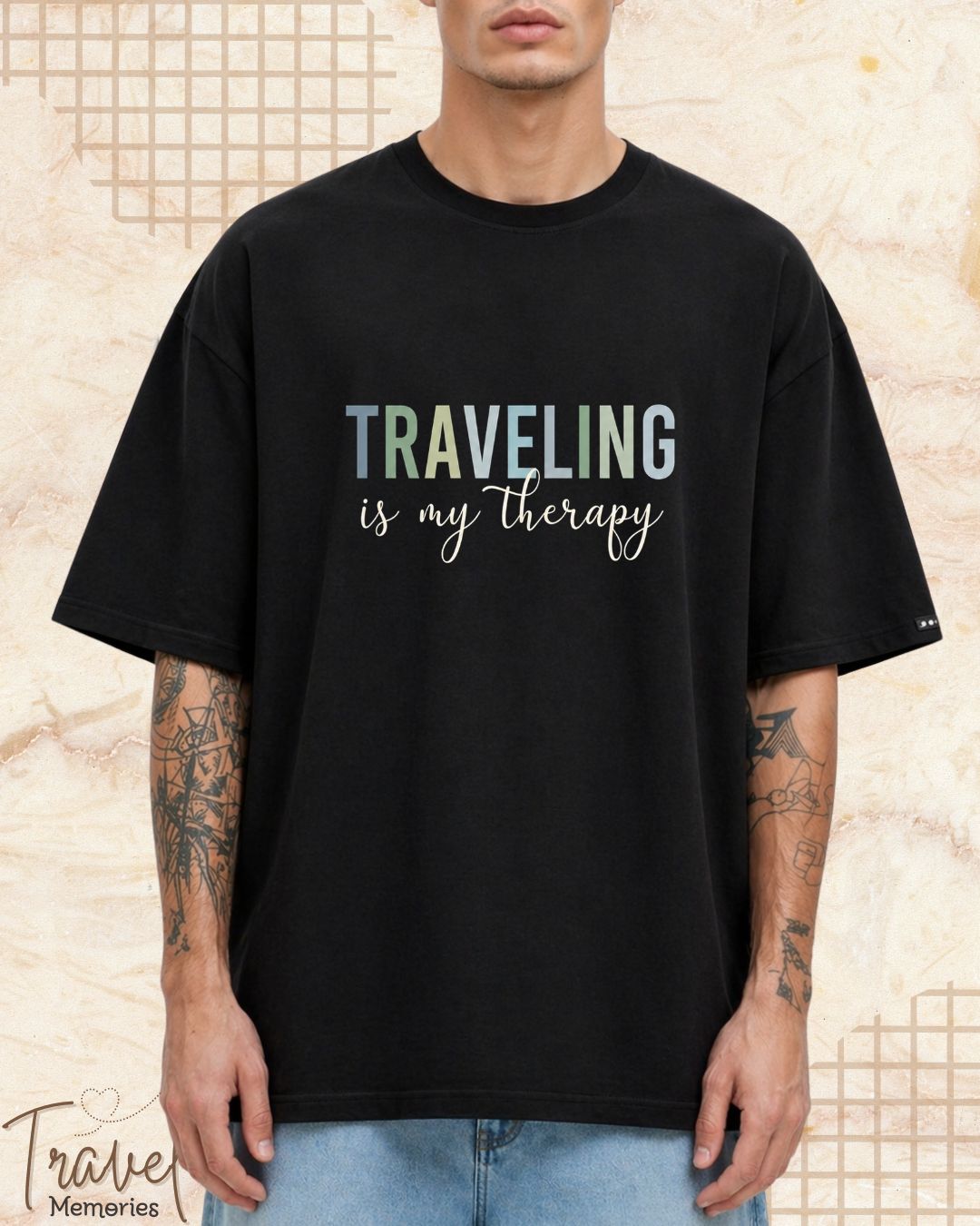 WanderScape Travel Cotton Tshirt
