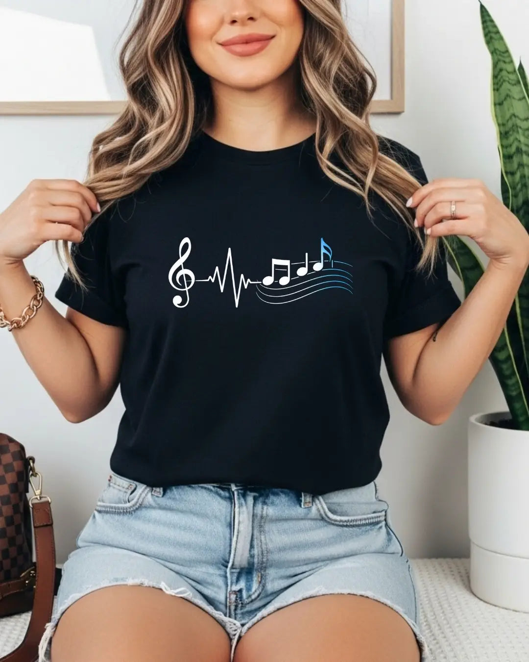 Minimal Music Vibe Cotton Tshirt