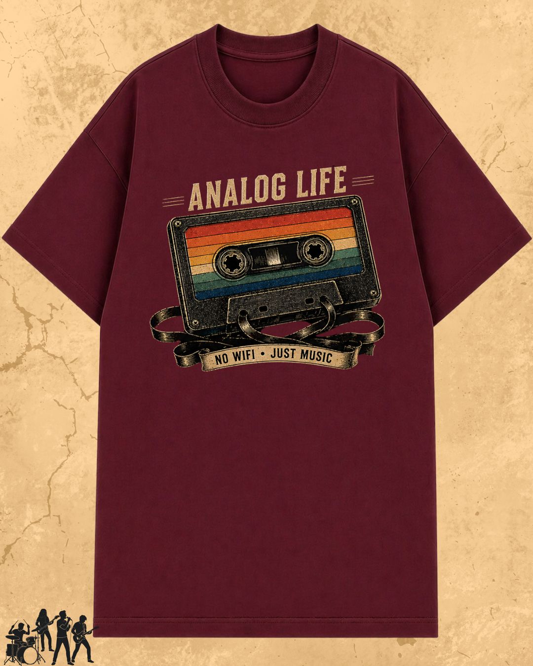 Retro Cassette Music Cotton Tshirt