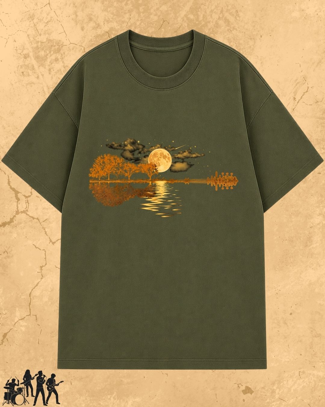 Guitar Relaxation Music Cotton T-Shirt