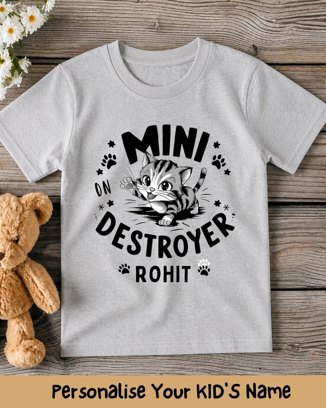 Playful Custom Kid Cotton Tshirt
