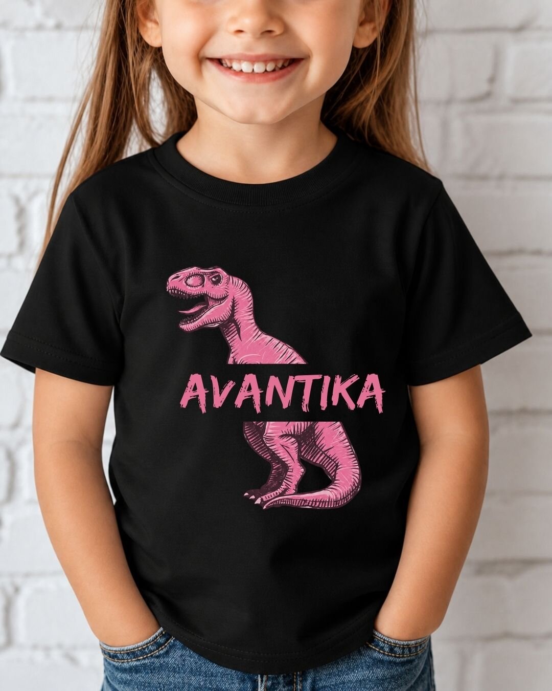 Dinosaur Custom Kid's Cotton Tee
