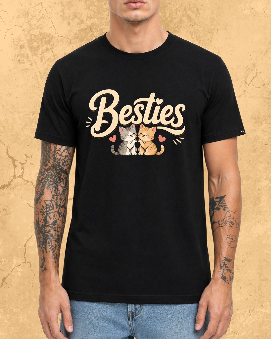 Meow Besties Cotton Tshirt