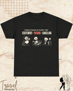 Three Stages of Every Trip Travel Cotton Tshirt Part 2