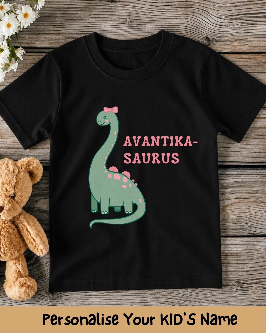 Dinosaur Custom Kid's Cotton Tee