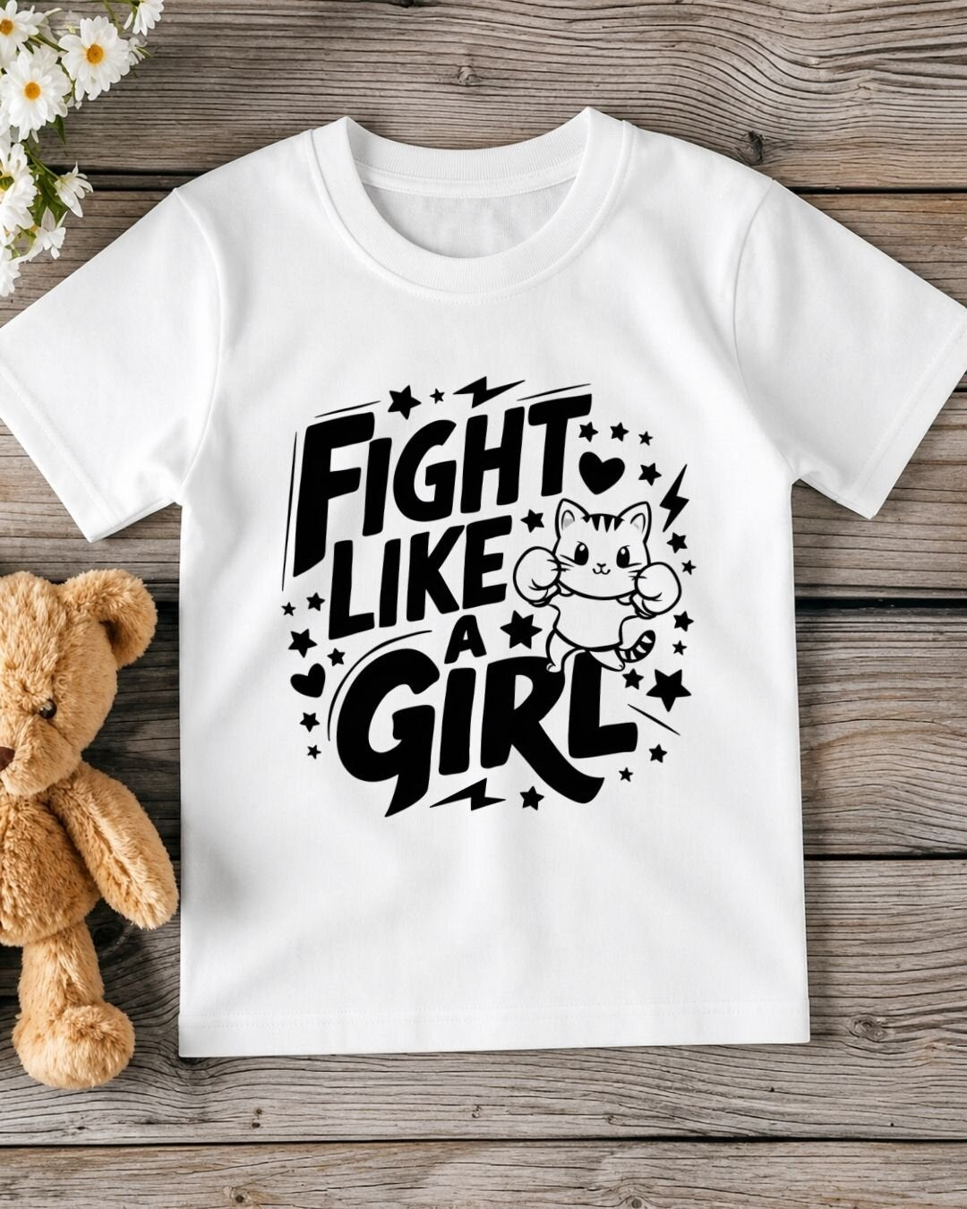 Cute Attitude Cat Kid Cotton Tee