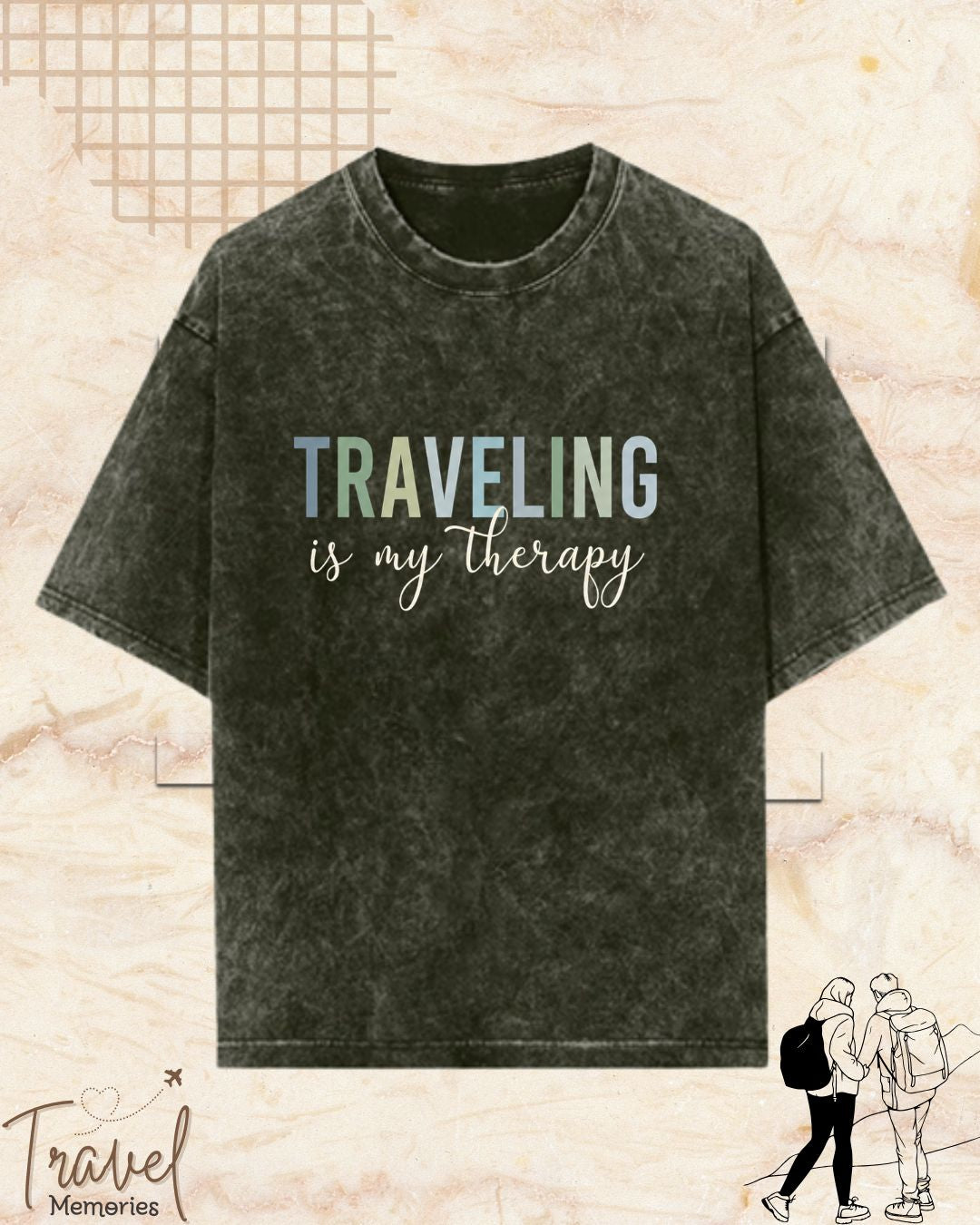 WanderScape Travel Cotton Tshirt