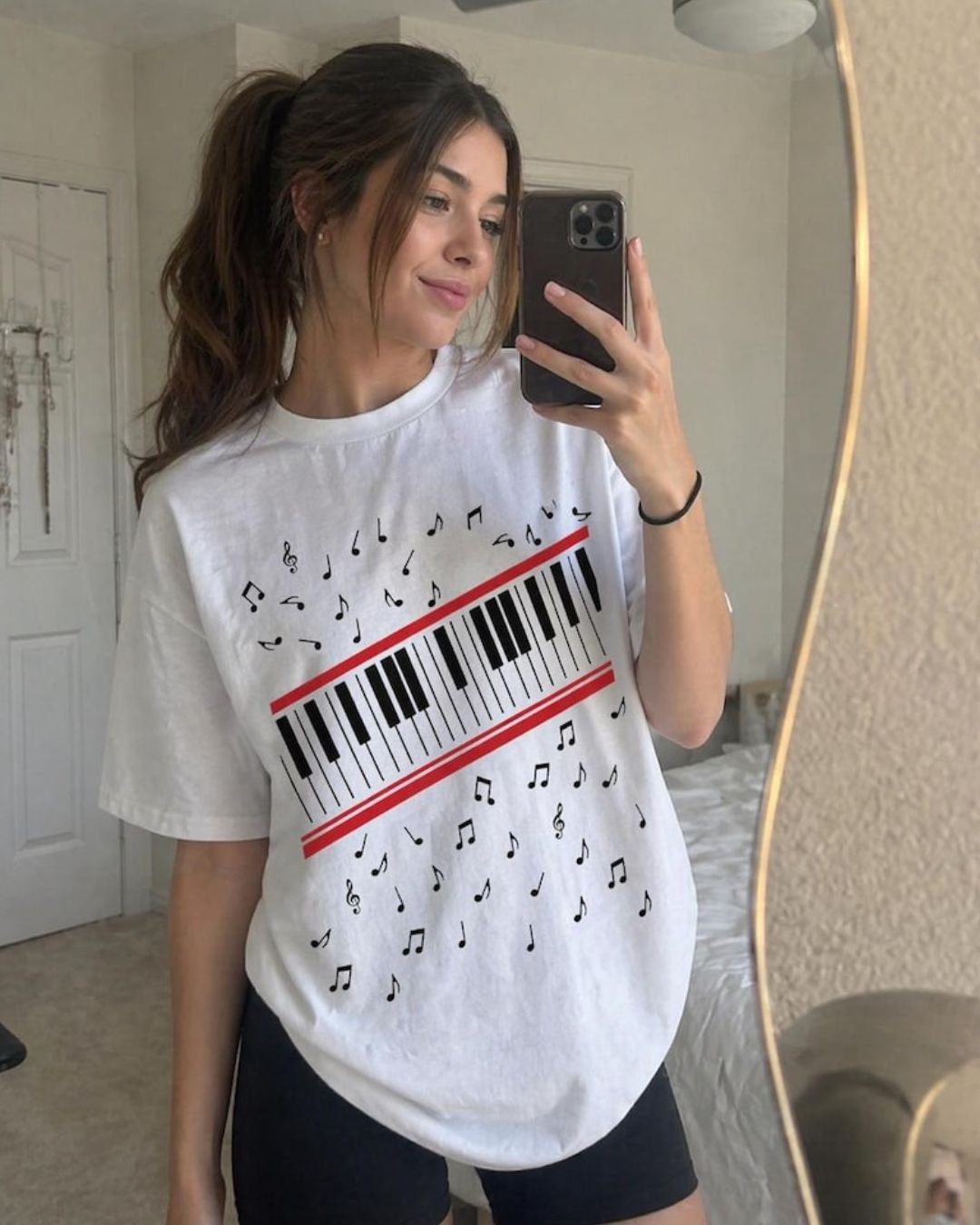 White Michael Jackson Cotton Tee