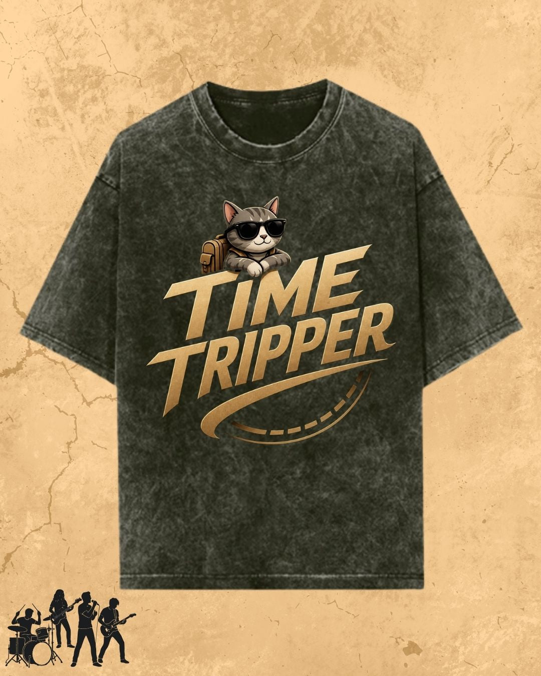 Meow Travel Mode Cotton Tshirt