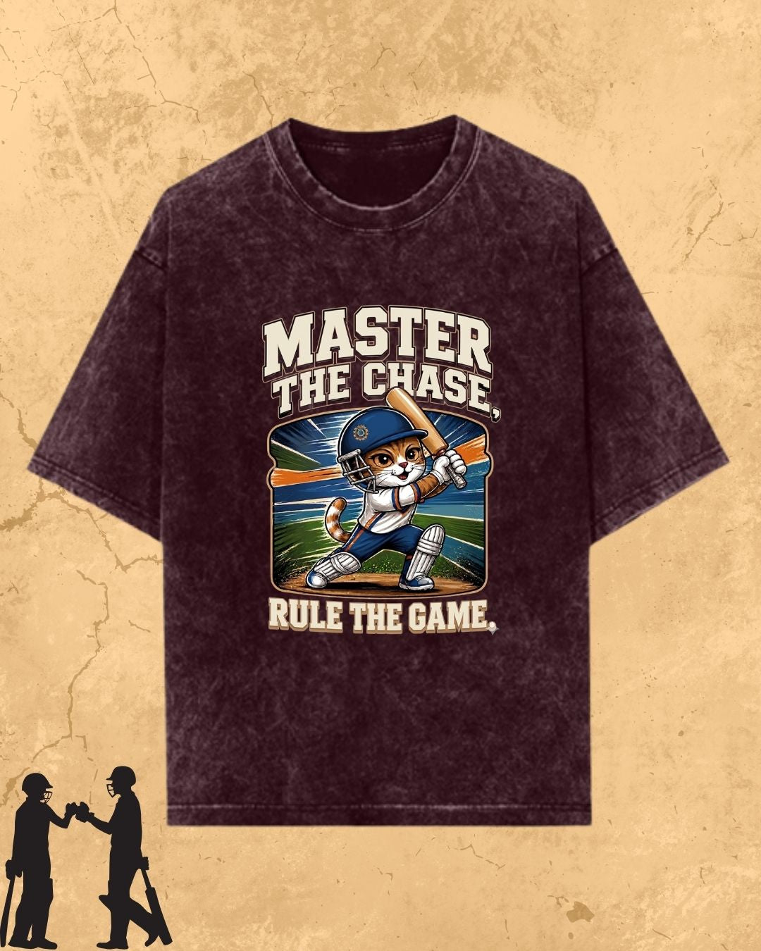 Meow Cricket Champion Cotton Tee