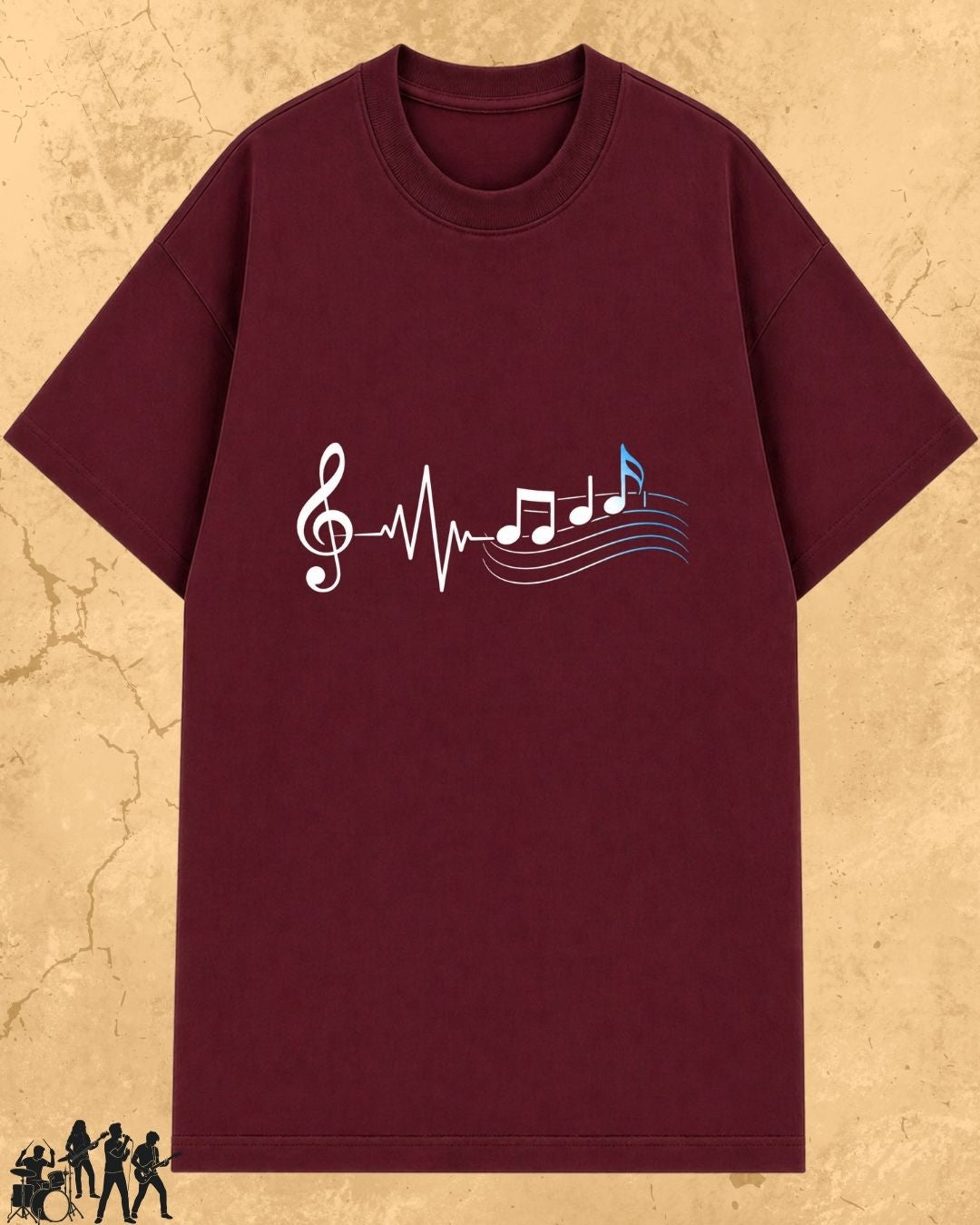 Minimal Music Vibe Cotton Tshirt