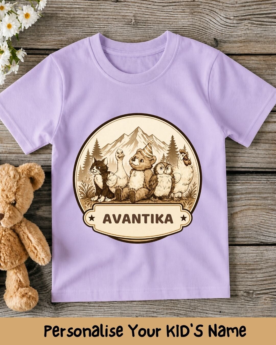 Vintage Adventure Custom Kid Cotton Tee