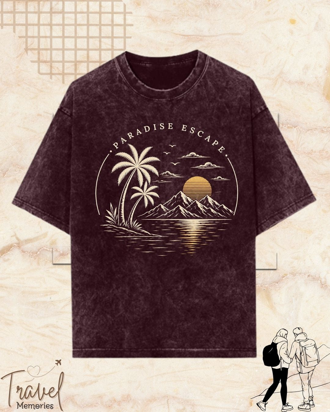 Scenic Route Vintage Adventure Cotton Tshirt
