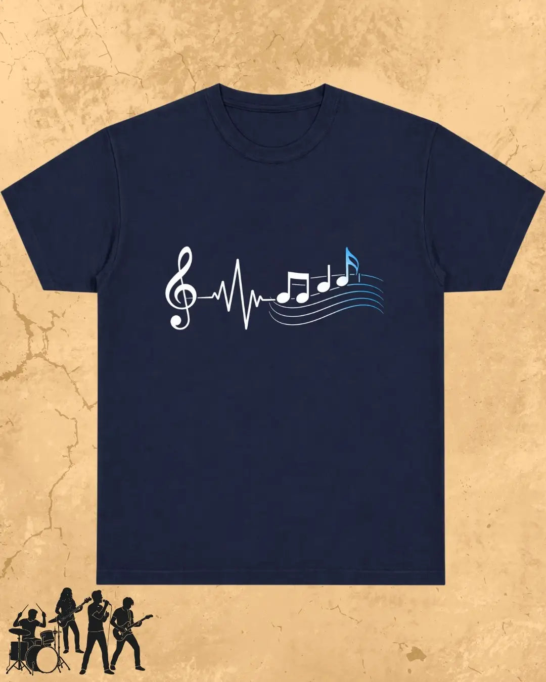 Minimal Music Vibe Cotton Tshirt