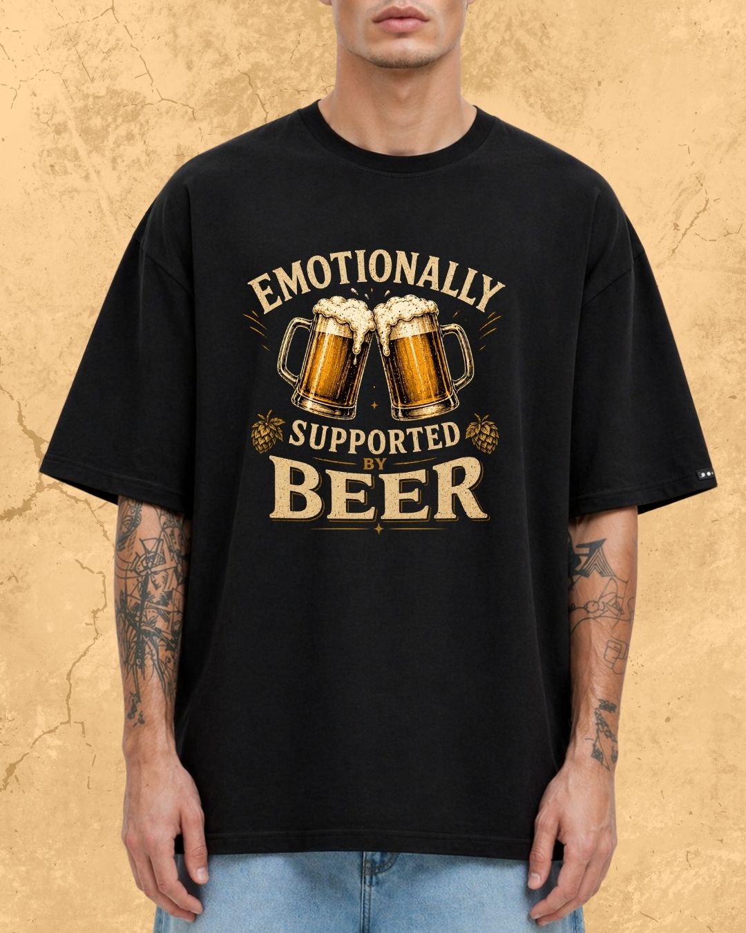 Beer Bond Statement Cotton T-Shirt