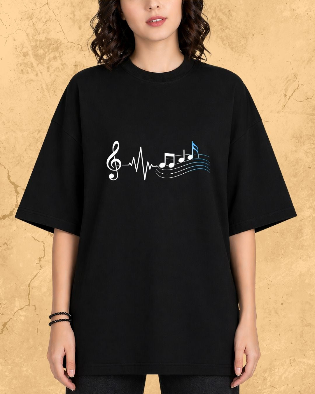 Minimal Music Vibe Cotton Tshirt
