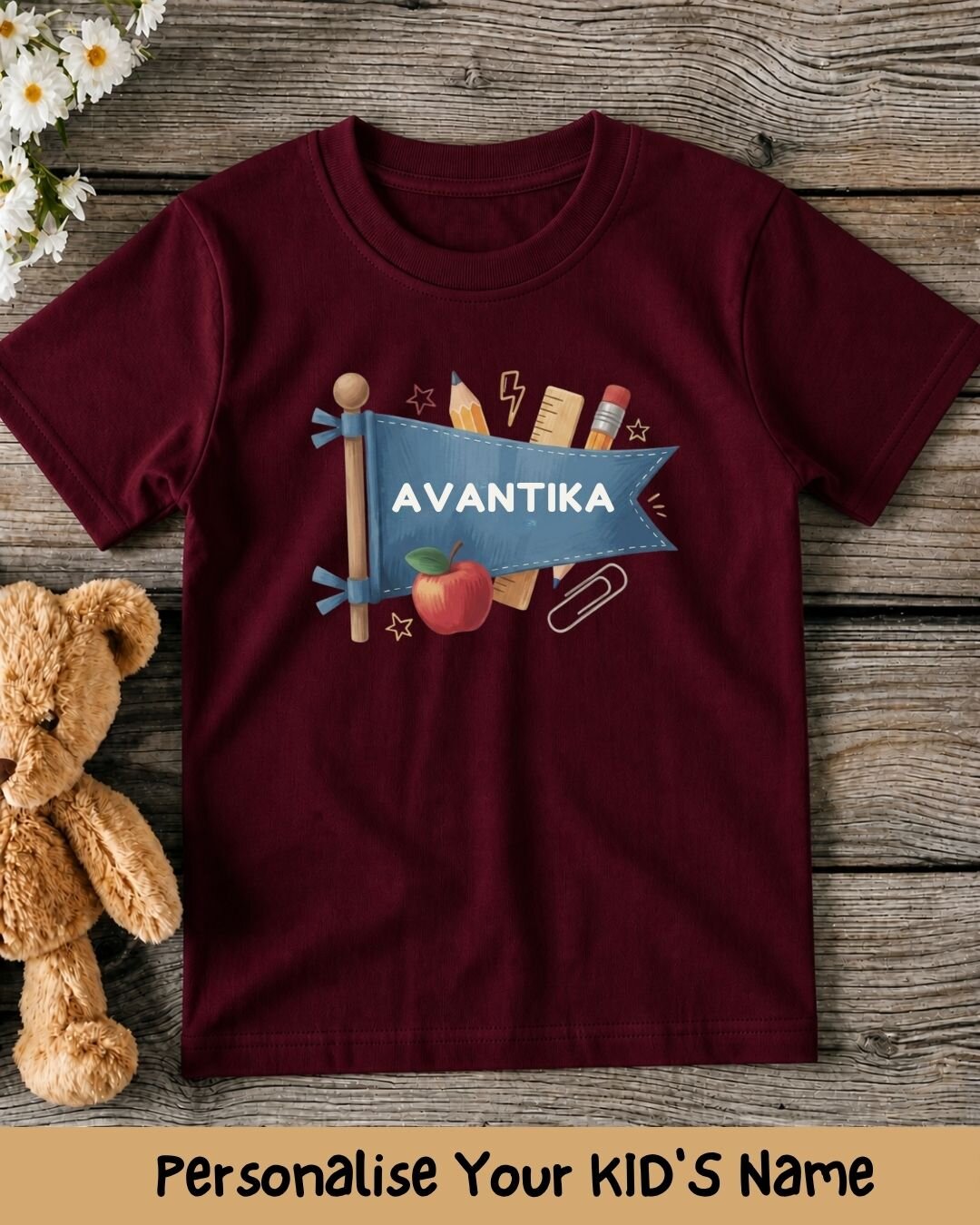 Back To School Custom Kid Cotton Tee