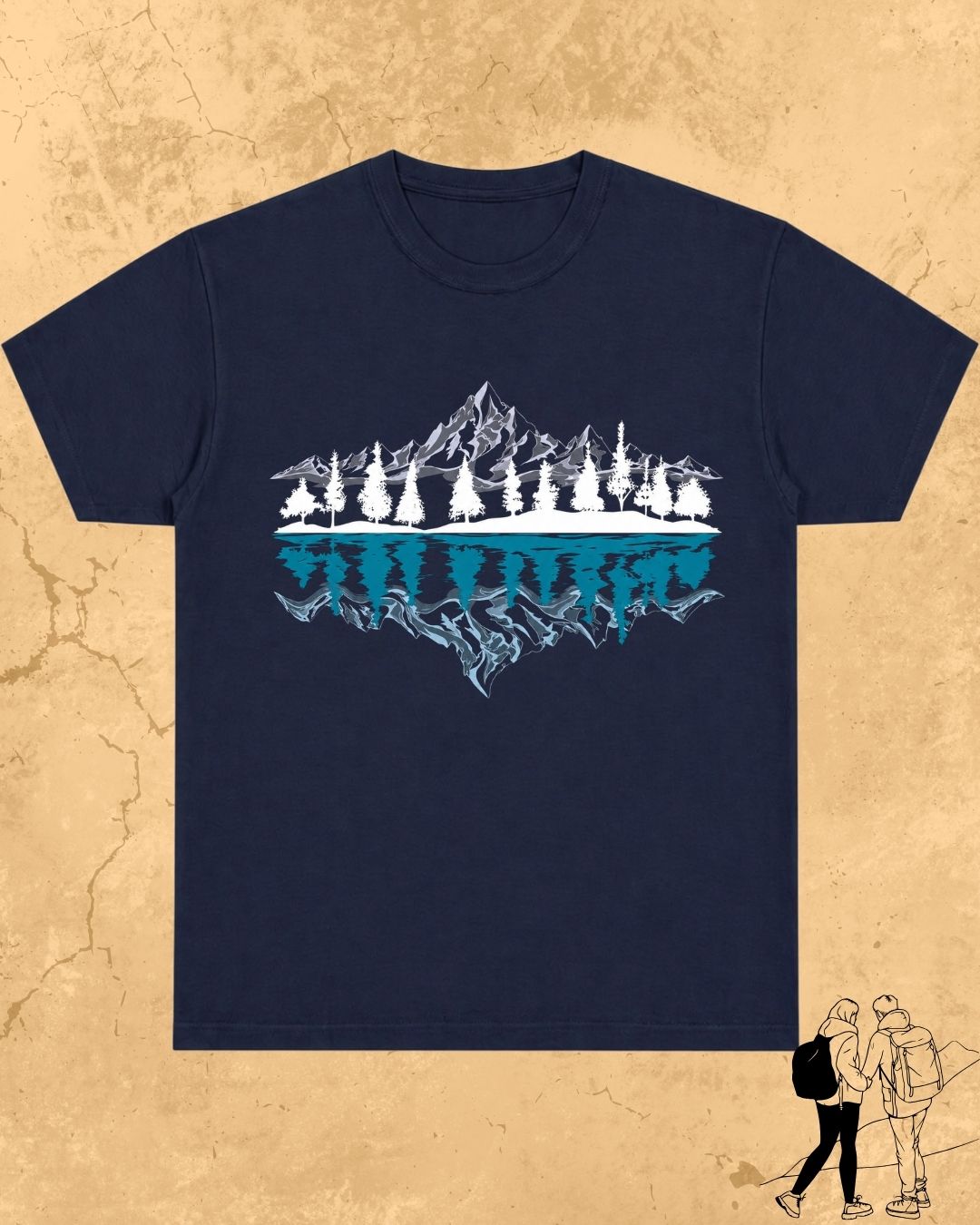 Mountain Reflection Cotton Tshirt