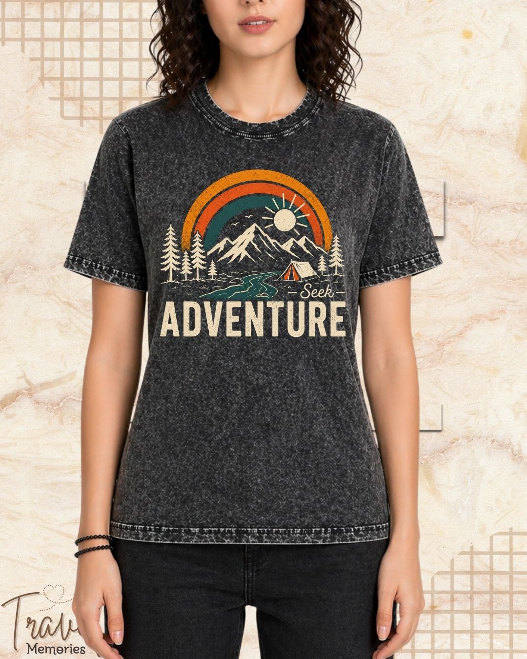 Scenic Route Vintage Adventure Cotton Tshirt