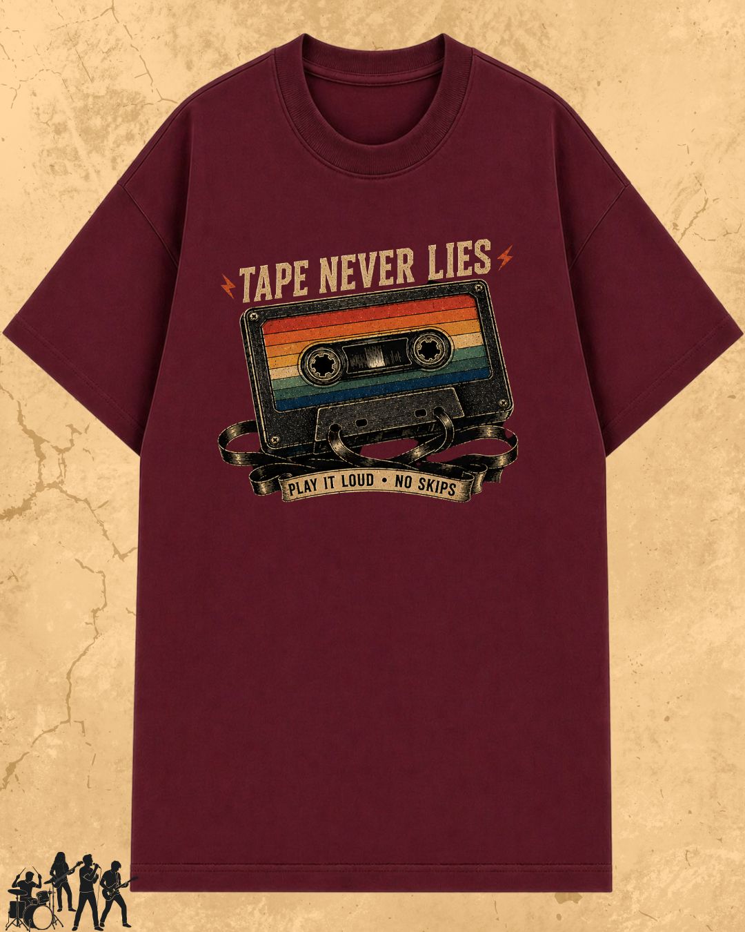 Retro Cassette Music Cotton Tshirt