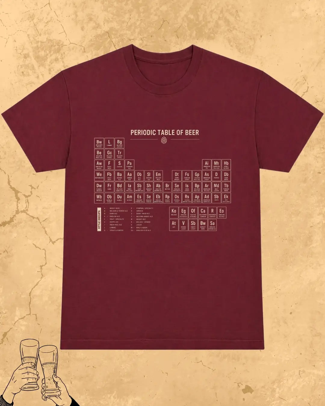 Beer Chemistry Pun Cotton Tshirt