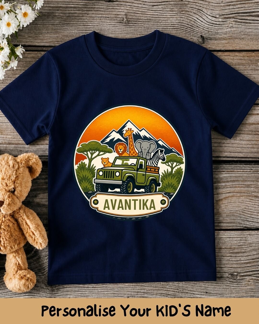 Vintage Adventure Custom Kid Cotton Tee